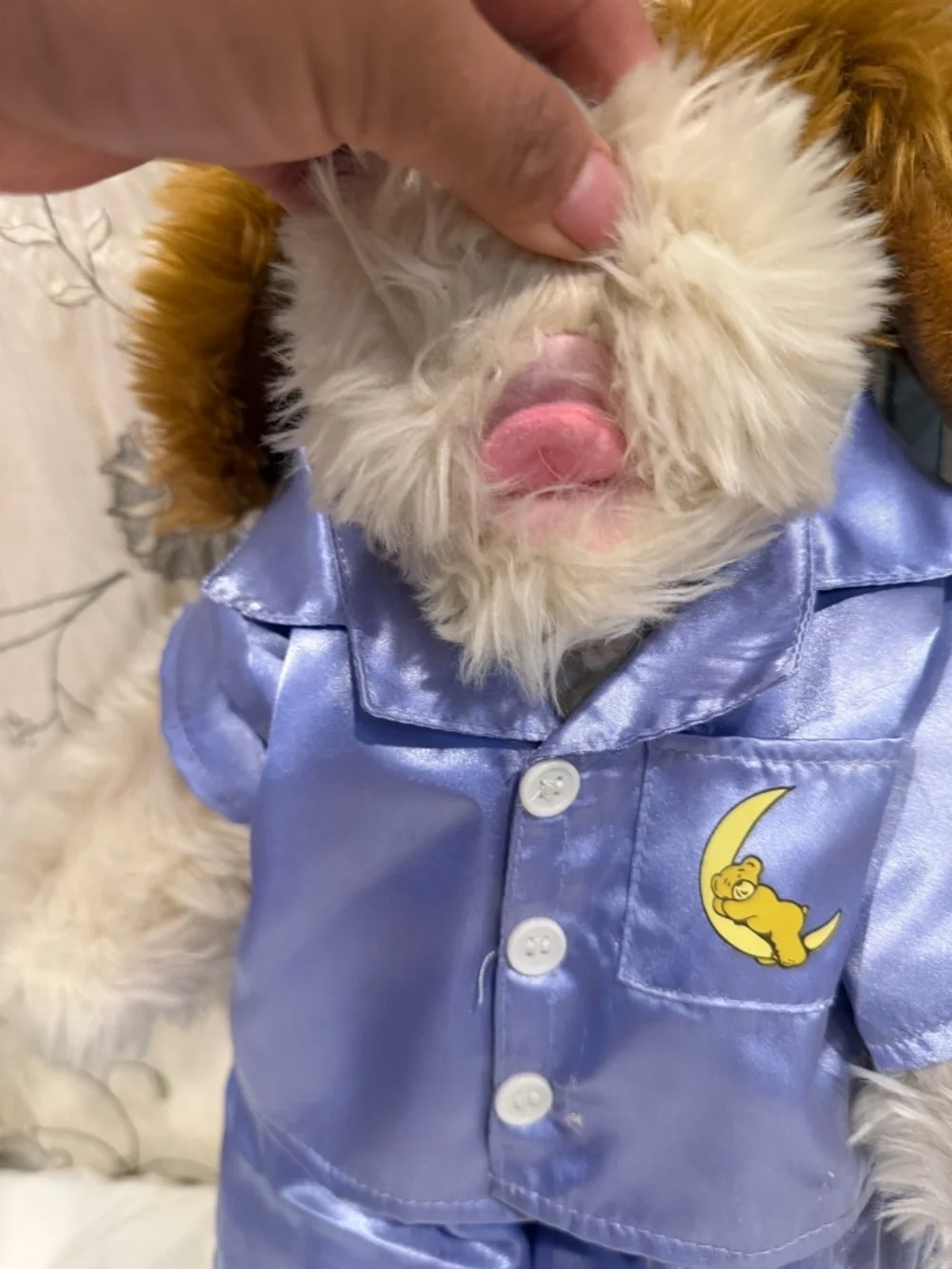 Build-A-Bear Cream Plush Puppy with Satin Tag - Picture 5 of 13